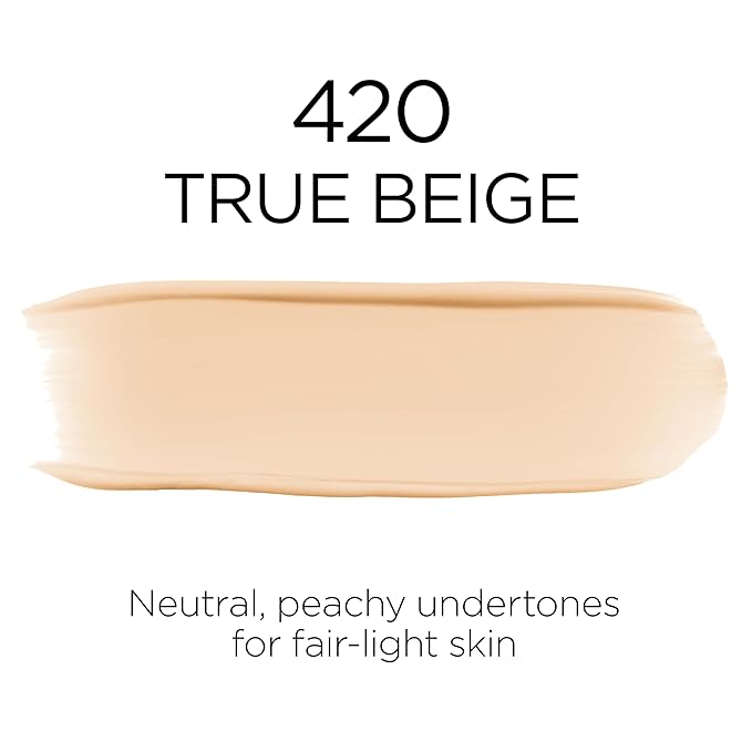 L'Oreal Paris Makeup Infallible Up to 32 Hour Fresh Wear Lightweight Foundation, 420 True Beige, 1 Fl Oz, Packaging May Vary
