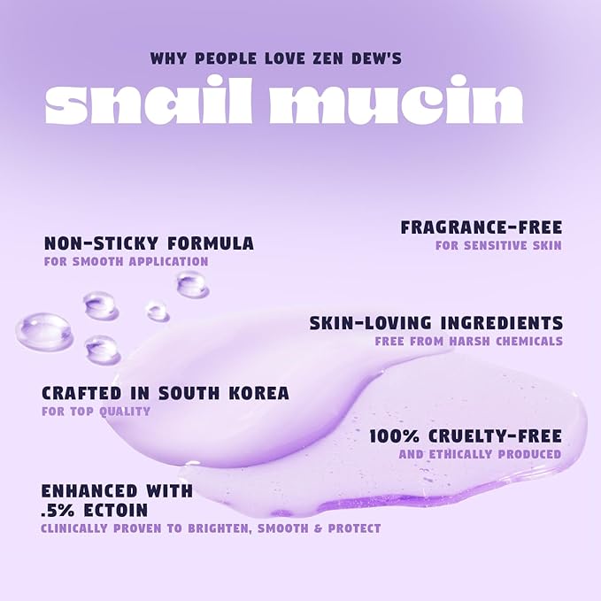 Moon Milk Snail Mucin Moisturizer Gel Cream 3.52 Oz - Blue Light Skin Protection - Korean Snail Mucin Serum Cream that Replenishes Moisture & Leaves Skin Brighter, Plumper, Soothed & Smooth
