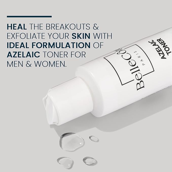 Azelaic Acid Acne Treatment Toner -10% Azelaic + 2% Salicylic Acid Serum for Face - Rosacea & Blackhead Care Best Acne Treatment for Women - Oil Control for Clear Skin - 4oz