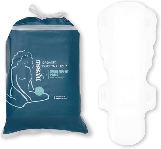 Nyssa Organic Cotton Cover Super Absorbency Pads, 3 Pack