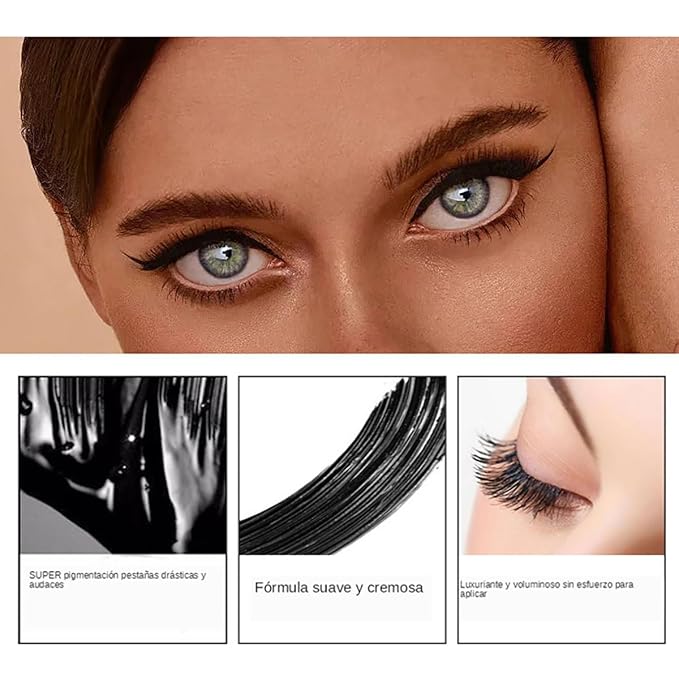 4D Silk Fiber Lash Mascara Extension Voluminous Mascara Waterproof & Smudge-Proof Long-Lasting 24 Hours No Flaking Longer Thicker Eyelashes,All Day Exquisitely Full (4 Packs)