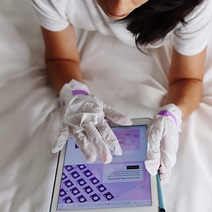 Extra Silky Hand Mask 5 Pairs, Korean Moisturizing Gloves for Dry Hands with White Truffle, Green Caviar & Peptides, Repairing Hand Care Treatment for Aging, Cracked, and Dry Skin, Stocking Stuffer