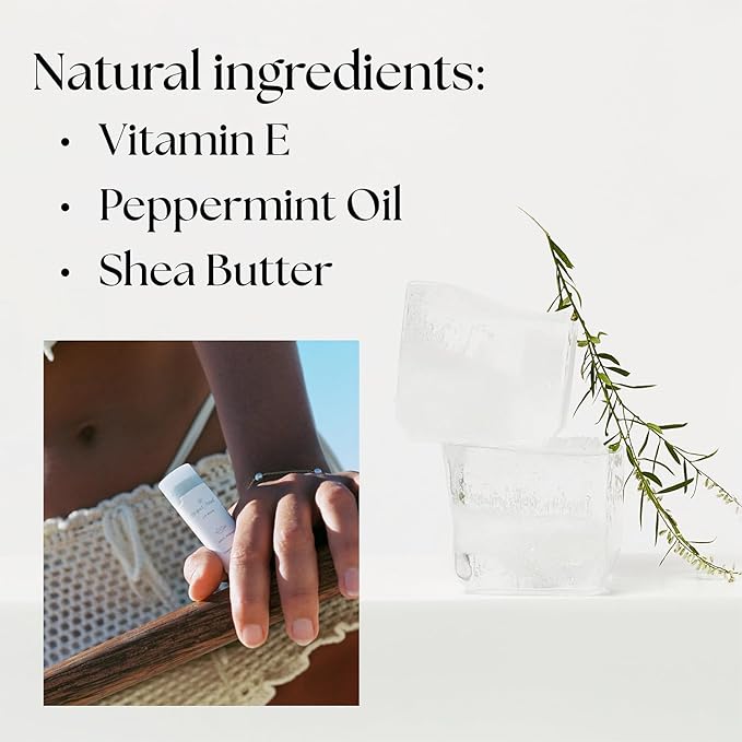 Project Reef Herbal Peppermint Lip Balm – Vegan, Reef-Safe & Hydrating Lip Care with Organic Peppermint, Shea Butter & Vitamin E – Natural Sunburn Relief & Daily Care, 0.15 oz, 2 Pack