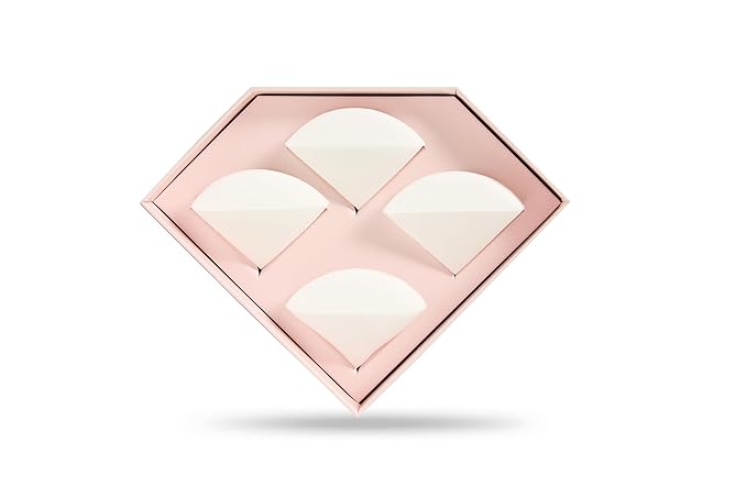 StansOut Beauty Sponge 4-Pack – Streak-Free, Airbrushed Finish | Reusable, Quick-Drying, Latex-Free | Multi-Angle Blending Sponge for Cream, Liquid & Powder | Pro Makeup Applicator