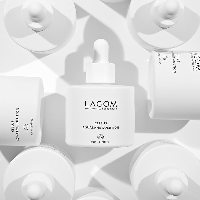 LAGOM Cellus Aqualane Solution | Korean Serum for Face, Vegetable Squalane, Skincare for Glass Skin, Deep Moisturization, Barrier Strengthening 1.69 Fl Oz