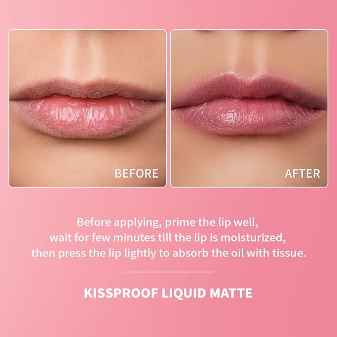 Oulac Matte Liquid Brown Lipstick for Women, Long Lasting Lipstick Waterproof Lip Stain, No Transfer, Creamy High Pigmented Formula with Rose Oil, Vegan & Cruelty-Free,Brown M03