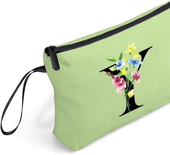 Appreciation Initial Monogram Gifts for Sisters from Sister Employees Team Bride Womens Unique Mom Personalized Makeup Cosmetic Bag with Mirror Mothers Day Christmas Graduation Y