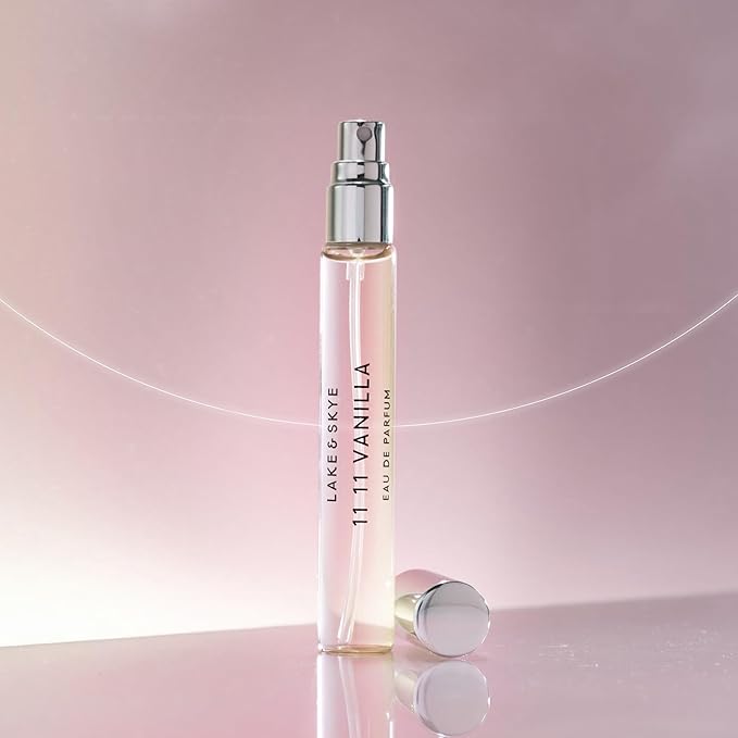 Lake & Skye 11 11 Vanilla Eau de Parfum Purse Spray 15mL, Musk Perfume, Sea Salt, Star Apple, Vanilla Créme, Vegan