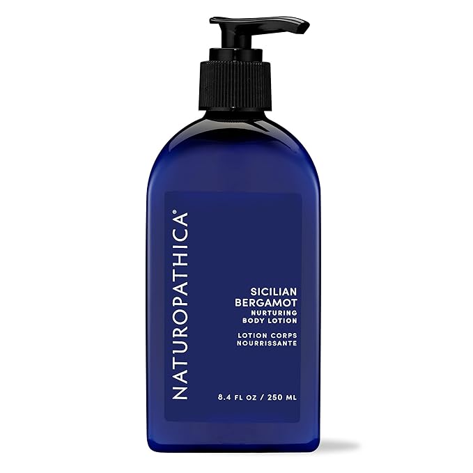 Naturopathica Sicilian Bergamot Body Lotion - Daily Citrus Body Moisturizer w/Orange, Clementine, Grapefruit and Aloe - Made in USA, 8.4 oz. (250 ml)