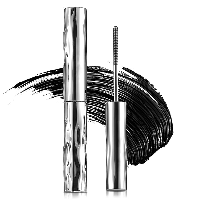Waterproof Quick Drying Curling Mascara, Upgrade 3D Curling Metal Wands Mascaras Black, Iron Wand Mascaras Metal Mascara Wand No Flaking, No Clumping (A-1Pcs)