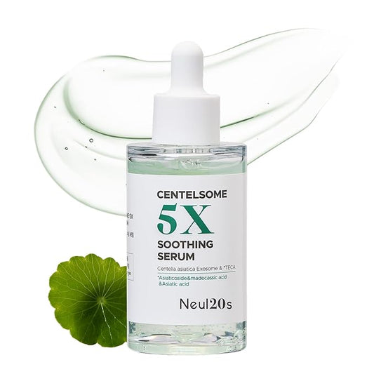 Centelsome 5X Soothing Serum 1.69 fl oz/50ml | for Hydration, Glow, Sensitive, Anti Aging, Acne treatment for Face, Korean Skincare with Centella Asiatica, Exosomes for Skin, Panthenol