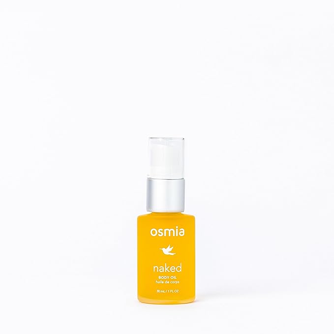 Osmia Skincare - Natural Naked Body Oil | Rosehip, Borage, + Sweet Almond Oils | Soften, Smooth, Nourish | Clean Beauty For Healthy Skin (1 fl oz | 30 ml)