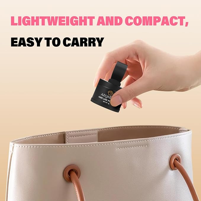 Root Touch Up Sets,Hairline Powder for Women Cover Up- Hairline Concealer for Thin and Thinning Hair, Water & Sweat Resistant,Contain Azonbey Makeup Brush (Light Brown, Med-Makeup Brush)