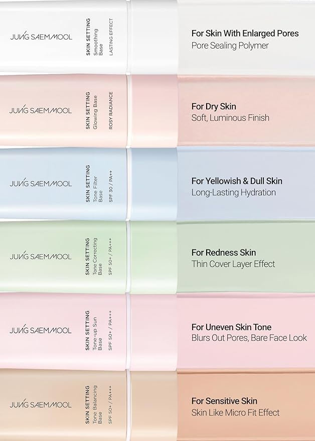 JUNG SAEM MOOL Skin Setting Smoothing Base 1.35 Fl Oz, Sebum-Control Primer with Cotton Seed Extract for Long-Lasting Matte Finish, Fresh Lotion Texture for Oily Skin and T-Zone, Korean Makeup