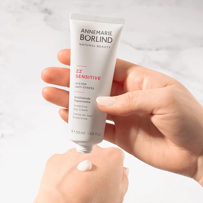 ANNEMARIE BÖRLIND – ZZ SENSITIVE Protective Day Cream– Sustainably Sourced Natural Facial Moisturizer for a Protected and Visibly Soother Facial Skin – Step 3 of 5 - 1.69 Oz.