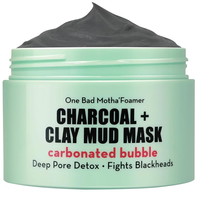 Elizabeth Mott Carbonated Bubble Detox Clay Mask – Korean Skincare for Deep Pore Cleansing, Acne, Blackheads & Oil Control – Charcoal Face Mask for Breakouts & Smooth Skin – Cruelty-Free, 3.53 oz