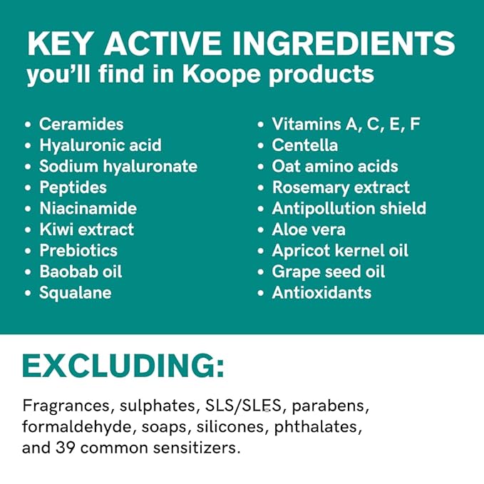 Koope Milk Face Wash, Cleanser For All Skin Types, Ultra-Creamy, Makeup Remover, with Centella, Aloe, Amino Acids and Grape Seed Oil. Free from Parabens, Sulphates & Fragrances, Vegan, 5.0 FL OZ