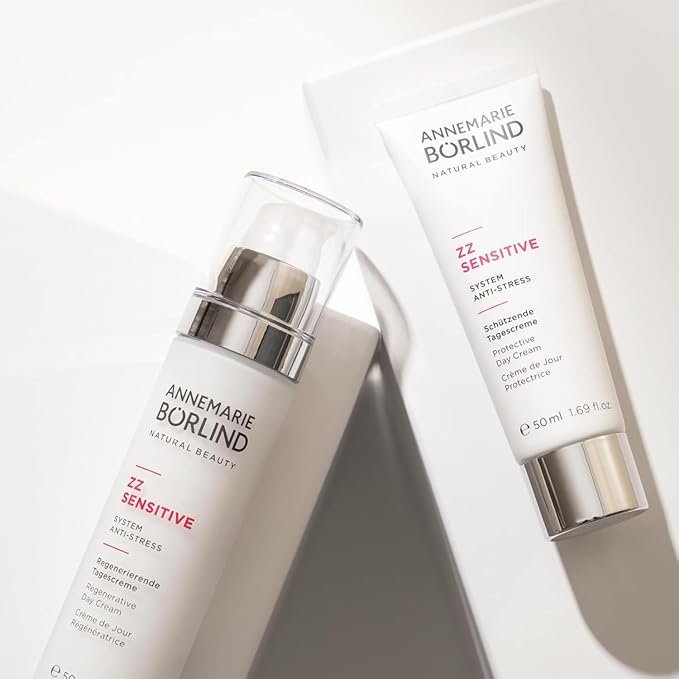 ANNEMARIE BÖRLIND – ZZ SENSITIVE Protective Day Cream– Sustainably Sourced Natural Facial Moisturizer for a Protected and Visibly Soother Facial Skin – Step 3 of 5 - 1.69 Oz.