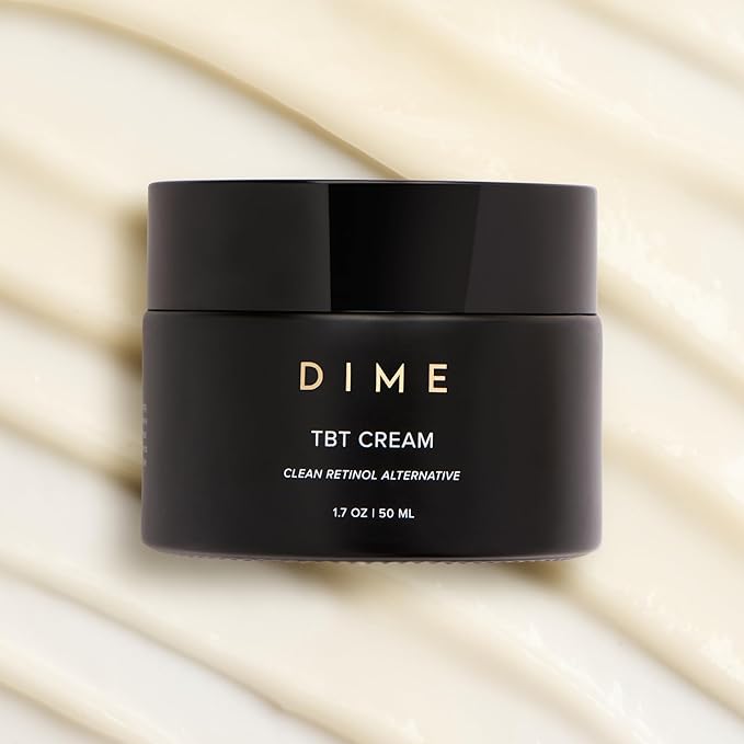 Dime Beauty TBT Cream, Anti-Aging Retinol Cream Alternative and Face Moisturizer with Bakuchiol, Lightweight Night Cream 1.7 oz / 50 ml