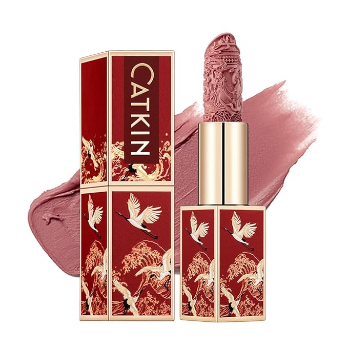 Catkin Semi-Matte Lipstick Hydrating High Impact Color Infused with Vitamin E and Avocado Oil Smooth Soft Texture Long Lasting Matte Finish 175