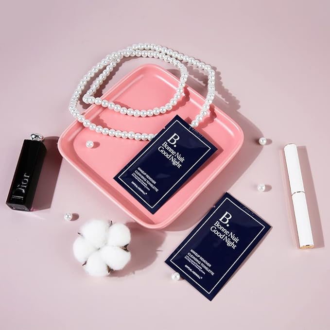 100ct Facial Cleansing Wipes Gentle Makeup Remover, Elegant Individually Wrapped, Essence Oil & Alcohol Free, Ideal Portable Size for Salon Party Vacation