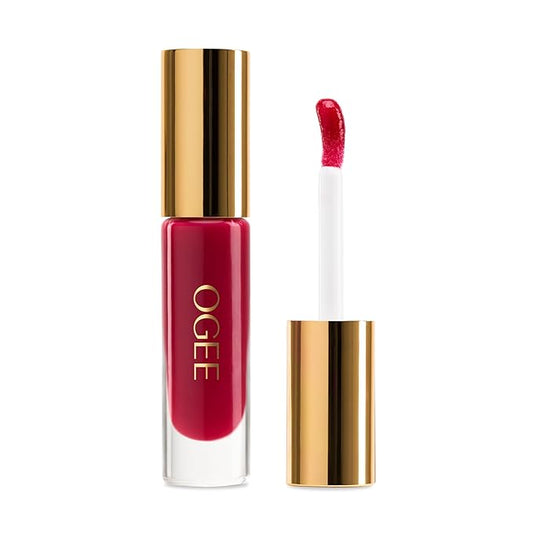 Ogee Beyond Clean Lip Gloss - Certified Organic Lip Gloss for Women - Effortlessly Plump, Hydrate & Add High-Shine Color, Thistle - Sheer Vibrant Pink