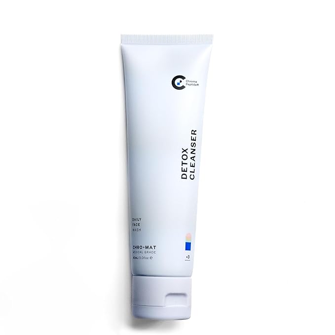 CHROMAT Detox Cleanser – 90mL – Daily Face Wash with Exfoliating Peptides, Hydration Boost, Skin Barrier Strengthening