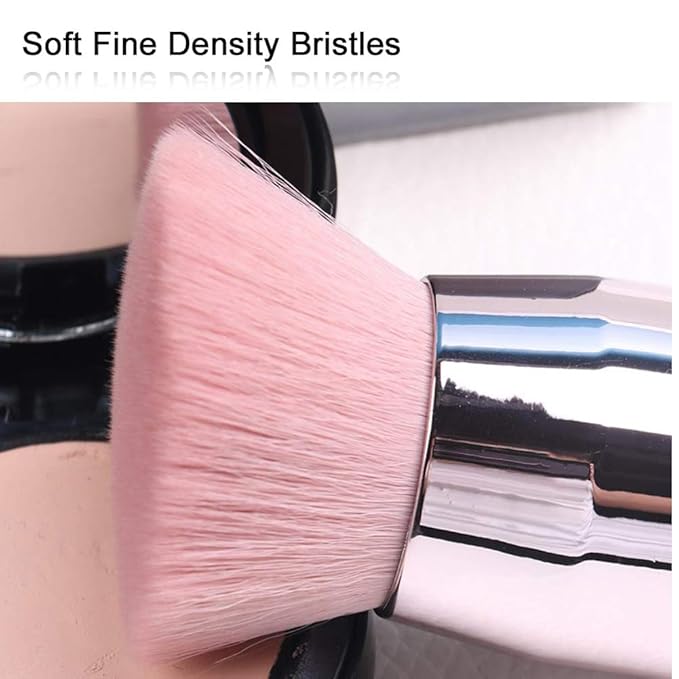 Kabuki Foundation Makeup Brushes Flat Top for Face Blusher Liquid Powder Blend and Contour Tool and Mineral BB Cream, Flat