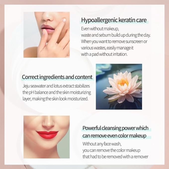 faircell Ultra Soft Cleansing Pads for Face Gentle Exfoliating Dual Texture Cotton Pads for Sensitive Skin with Vitamin C Lotus Extract Daily Makeup Remover Cotton Rounds