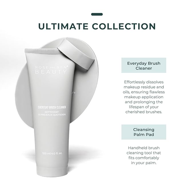 Everyday Brush Cleanser | Fragrance-Free Gel Formula | Gentle and Nourishing with Avocado Oil & Aloe Vera | Professional Makeup Brush Cleaner | Vegan, Cruelty-Free, Eco-Conscious Packaging