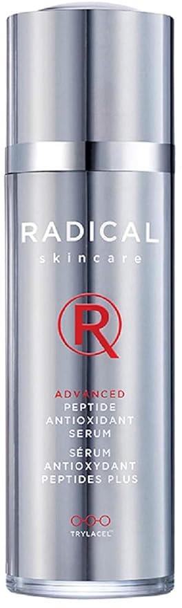 Radical Skincare Advanced Peptide Serum - Repairs and Smooths Skin to Reduce the Appearance of Wrinkles & Boosts Elasticity - For All Skin Types - Paraben Free - Assured Results (1 Fl Oz)