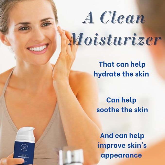 Christina Moss Naturals Unscented Moisturizer, Natural and Organic Ingredients, Gentle, No Toxic Chemicals