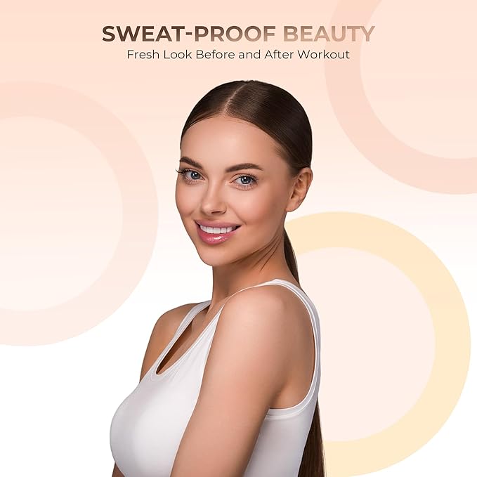 4pc Full Size Kit (Fair 1) Mineral Makeup Matte Translucent Loose Foundation + Kabuki Brush + Concealer + Finishing Setting Powder + Bare Face Full Coverage SPF 30 All Skin Types Waterproof