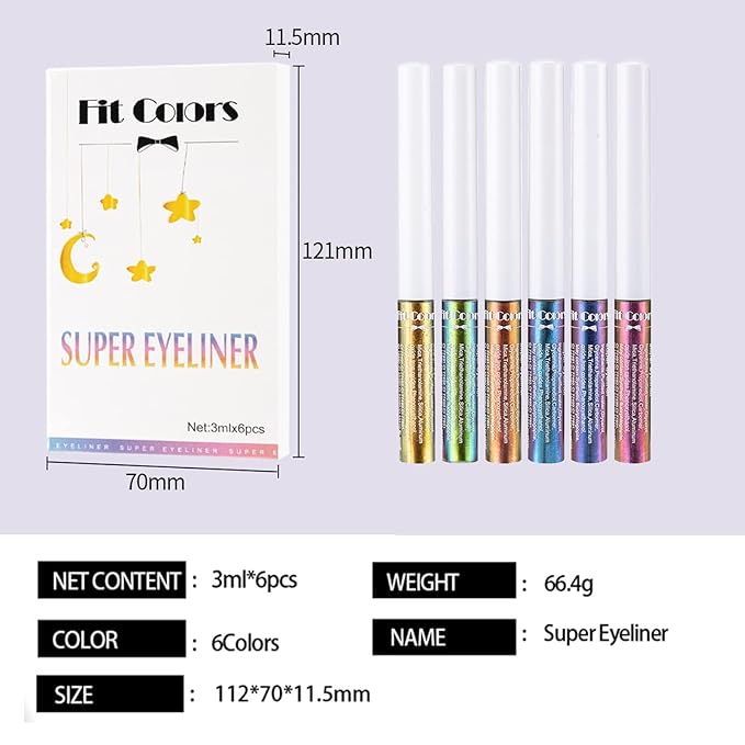 6 Colors Chameleon Liquid Eyeshadow Metallic Glitter Shimmer Eye Shadow Set Long Lasting Waterproof Multichrome Eyeshadows Makeup Set