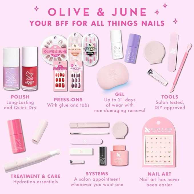 Olive & June Long Lasting Nail Polish | Plump Gel-Like Finish No Lamp Needed | Lasts up to 10 days | Salon-Quality Color at Home | 15-Free, Vegan & Cruelty-Free Chip-Resistant | Cozy Up | Brick Red