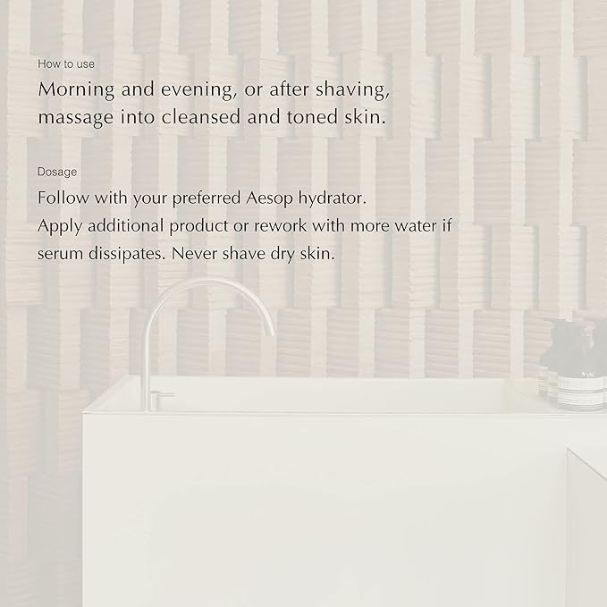 Aesop Moroccan Neroli Shaving Serum | Razor Bump Treatment | Calms and Softens Skin | Maximum Slip For Razor-Close Shave 100 ml / 3.3 oz