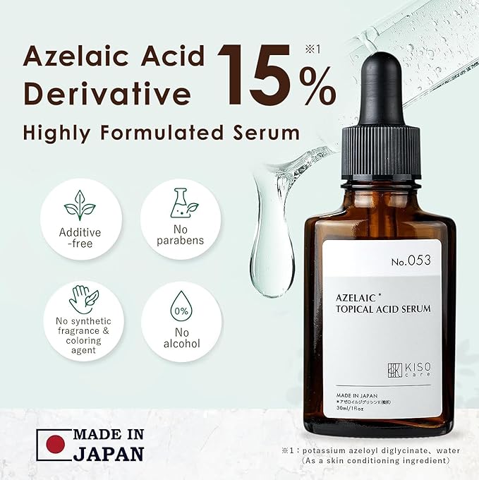 Azelaic Acid for Face 15% Serum Niacinamide Vitamin C BALANCING ESSENCE AZ 1 Fl Oz MADE IN JAPAN
