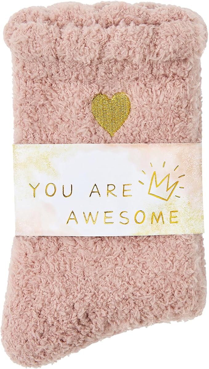American Trends Coral Fleece Cloud Socks Ultra-Soft Fuzzy Warm Sleep Socks Cozy Unisex Gifts for Birthday Self-Care
