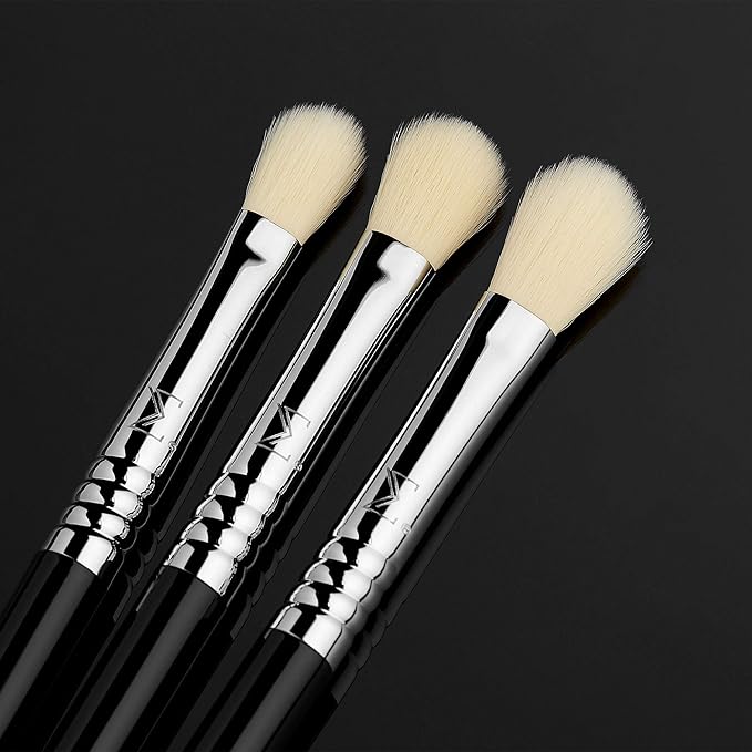 Sigma Beauty Deluxe Blending Brush Set – Professional Grade Eyeshadow Brush Set with 9 Full Size Blending Brushes Featuring Extra Soft Fibers for Precise, Controlled, & All-Over Eyeshadow Blending