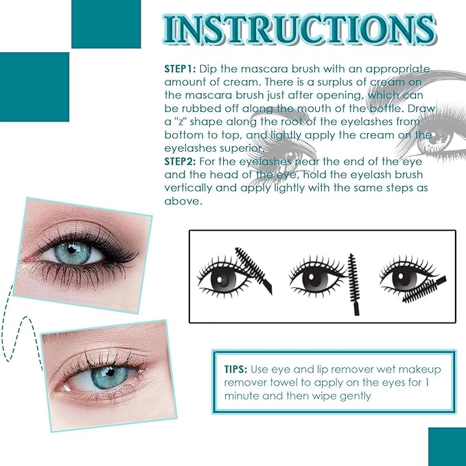 Thrive Mascara Liquid Lash Extensions, Tubing Mascara Waterproof Volumizing Lengthening Smudge Sweat Resistant Rich Long Slender Tubing Cosmetics Natural Eye Makeup (Black 10.7g/0.38 OZ)