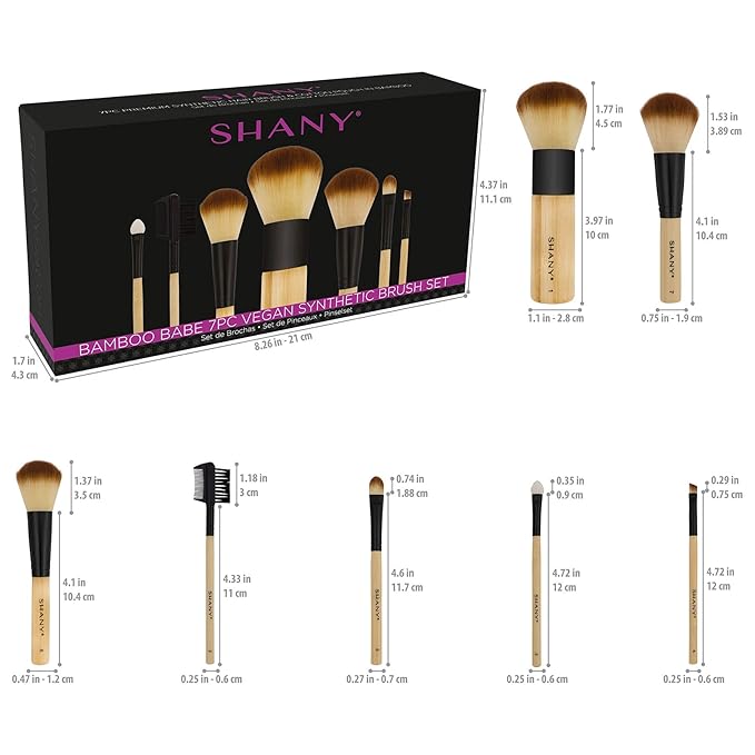 SHANY Bamboo Makeup Brush Set - Old Packaging and Style