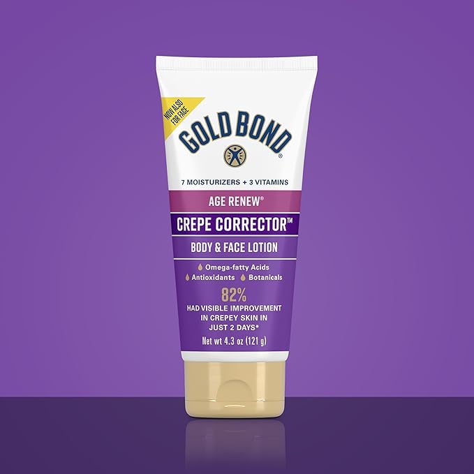 Gold Bond Age Renew Day & Night Duo Lotion Set for Body & Face, Gold Bond Crepe Corrector Lotion, Visibly Firms Skin & Gold Bond Retinol Overnight Lotion, Visibly Smooths Skin, 8.6 oz.