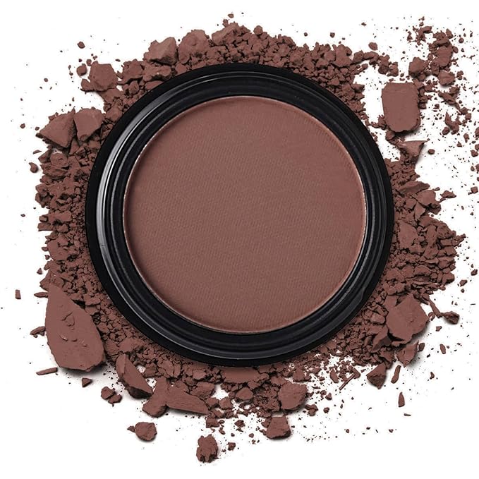 MEICOLY Ash-Brown Single Eyeshadow,Pressed Powder Matte Eye Shadow for Deer Cosplay Makeup,Halloween Smoky Eyes Makeup,Opaque Vegan Cruelty Free High Pigment Eyeshadow