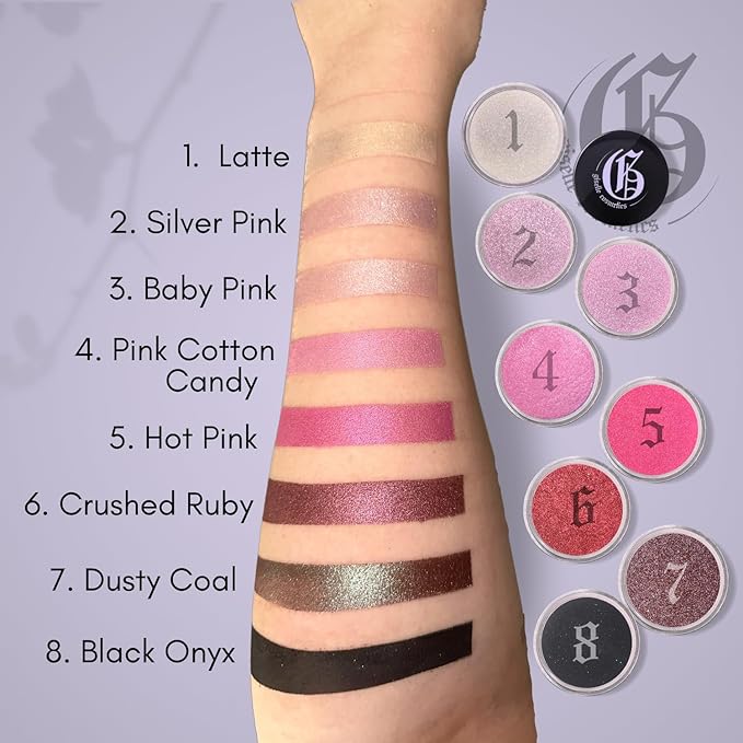 Latte - Eyeshadow Palette, Colorful Eyeshadow Palette, Loose Powder, Glitter Eyeshadow, Eye Glitter, Organic Eye Shadow Mineral Powder