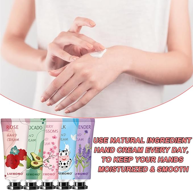 74 Pack Hand Cream Gift Set For Women and Girls,Mothers Day Gifts Bulk,Teacher Appreciation Gifts,Nurses Gifts,Natural Plant Hand Lotion For Dry Cracked Hands,Scented Mini Hand Lotion Travel Size