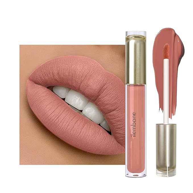 Peach Coral Liquid Lipstick - Long Lasting, Smudge Proof, Transfer Resistant Lip Color, Waterproof, Non-Transfer Formula (Eternal Embrace)