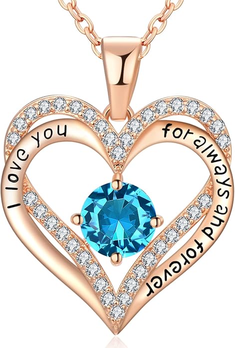 18K Rose Gold Necklaces for Women Birthday Gifts for Women Jewelry for Women Birthday Gifts for Wife Girlfriend Daughter Wife Birthday Gifts for Anniversary Mothers Day Christmas Valentines Gifts