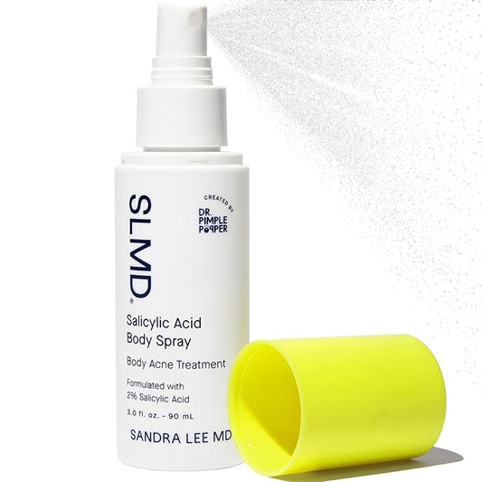 SLMD by Dr. Pimple Popper | Salicylic Acid Body Spray | Exfoliating Body Acne Treatment to Treat and Prevent Blackheads and Whiteheads | 3 fl. oz.