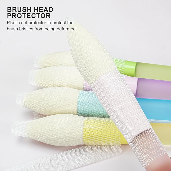 5-Piece Essential Face Makeup Brush Set – Soft, Cruelty-Free Synthetic Bristles with Comfort Rubberized Handles, Multi-Color Pastel Design – Makeup Brushes for Powder, Blush, and Contour