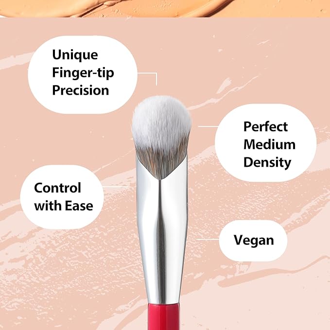Concealer Brush, Under Eye Makeup Small Angled Precision Face Blending Brush (193 concealer brush-Limited Edition)
